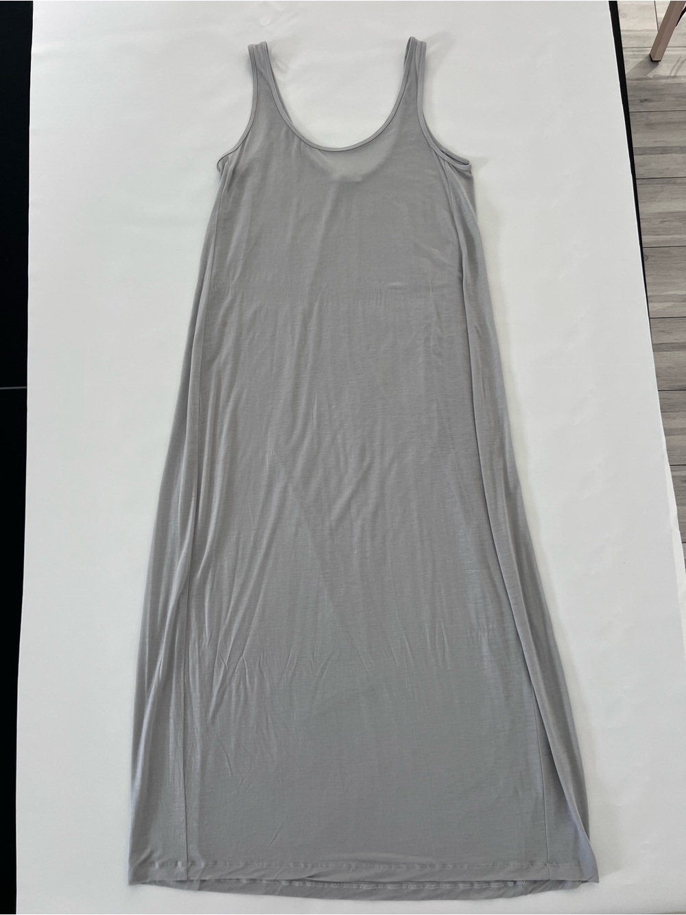 EUC COS Relaxed Jersey Maxi Dress – Light Gray – XS